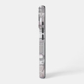 Parisian Girl – Cute Eiffel Tower & Café Street iPhone 16 Hoesje (Linkerkant)