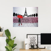 Parisian Girl Poster (Thuiskantoor)
