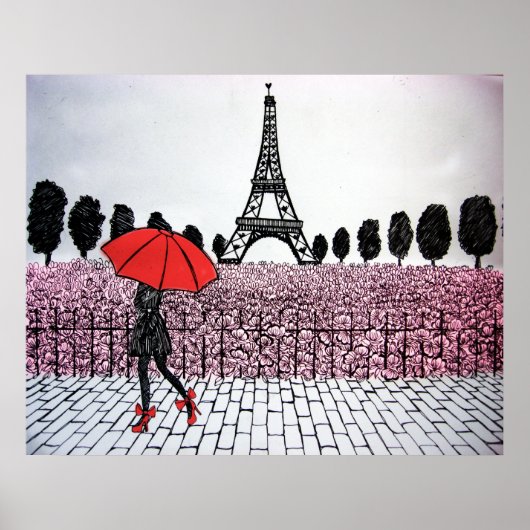 Parisian Girl Poster (Voorkant)