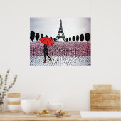 Parisian Girl Poster (Keuken)