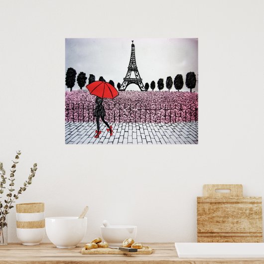 Parisian Girl Poster (Keuken)