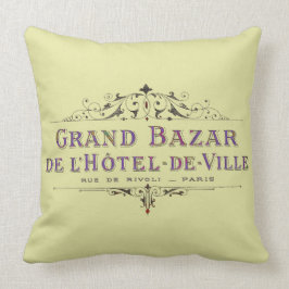 Parisian Hotel  Franse advertentie Kussen