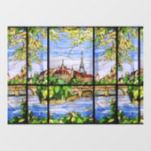PARISIAN LANDSCAPE-GLAS IN LOOD RAAMSTICKER (Vel)