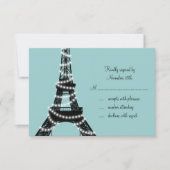 Parisian Lights RSVP (turquoise) (Voorkant)