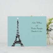 Parisian Lights Wedding Programme (Staand voorkant)