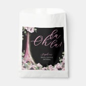 Parisian Oh La La Bridal Shower Bedankzakje (Voorkant)