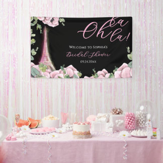 Parisian Oh La La Bruiloft Borrel Spandoek