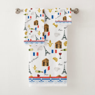 Parisian Pattern Bad Handdoek