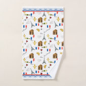 Parisian Pattern Bad Handdoek (Handdoek)