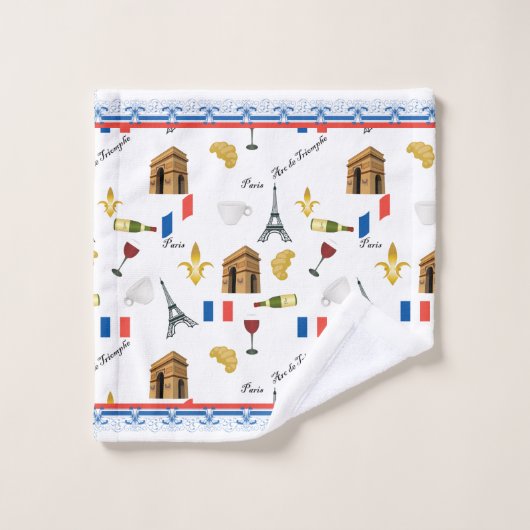 Parisian Pattern Bad Handdoek (Wasdoekje)