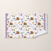 Parisian Pattern Bad Handdoek (Handdoek)