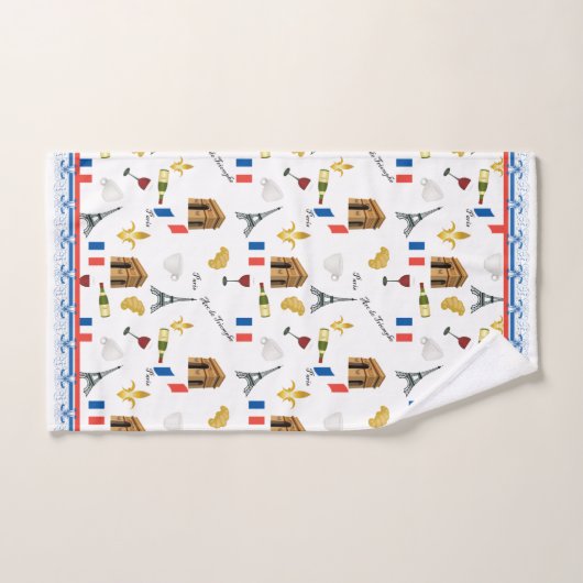 Parisian Pattern Bad Handdoek (Handdoek)