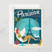 Parisian Pet Parlor Briefkaart (Voorkant / Achterkant)
