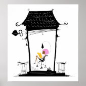 Parisian Pink Canvas Poster (Voorkant)