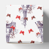 Parisian Romantic Paars Eiffeltoren Butterflies Bedankdoosjes (Bovenkant)