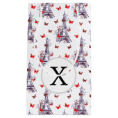 Parisian Romantic Paars Eiffeltoren Butterflies Klein Cadeauzakje (Voorkant)