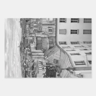 Parisian Rooftops - Wrapping Paper Sheet Set of 3