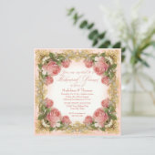 Parisian  Roos Manor House Rehearsal Kaart (Staand voorkant)