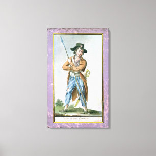Parisian Sans-culotte Canvas Afdruk