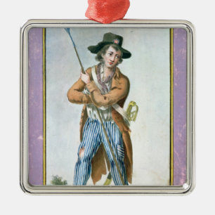 Parisian Sans-culotte Metalen Ornament