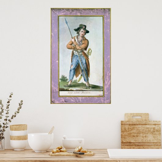 Parisian Sans-culotte Poster (Keuken)