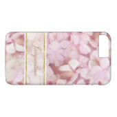  parisian Style Blush Pink Hydrangea Glitter Case-Mate iPhone Case (Achterkant (Horizontaal))