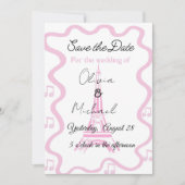 Parisian style with the tower wedding kaart (Voorkant)