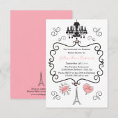Parisian Thema - 3x5 Bridal Shower Uitnodiging (Voorkant / Achterkant)