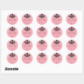 Parisian Thormed Bachelorette Party - Circle Stick Ronde Sticker (Vel)