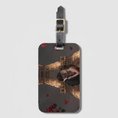 Parisian Valentines Day Bagagelabel (Voorkant (verticaal))