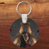 Parisian Valentines Day Sleutelhanger (Achterkant)