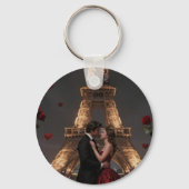 Parisian Valentines Day Sleutelhanger (Achterkant)
