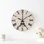 Parisians Script Wall-klok Grote Klok (Huis)