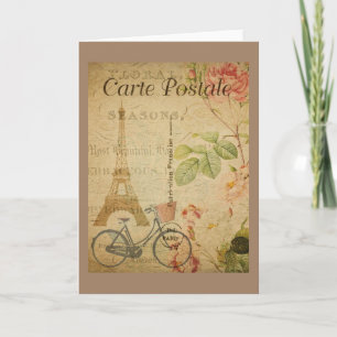  Parisien met Eifeltoren Kaart