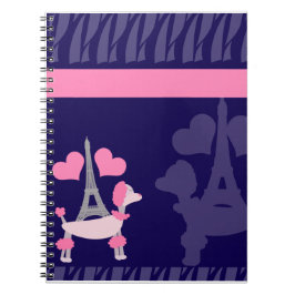 Parisienachten in roze en Paars Notitieboek