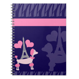 Parisienachten in roze en Paars Notitieboek