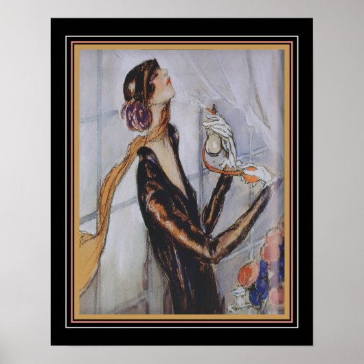 Parisienne 1920-parfum en 16 x 20-Poster Poster (Voorkant)