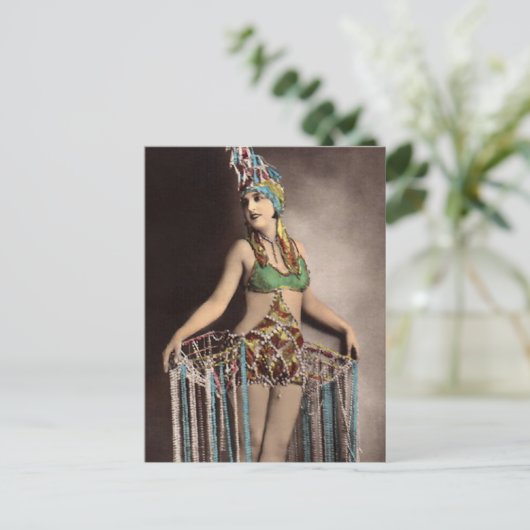 Parisienne Casino Dancer 2 Briefkaart (Staand voorkant)