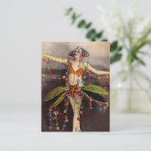 Parisienne Casino Dancer Briefkaart (Staand voorkant)