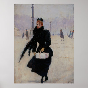 Parisienne Place de la Concorde Poster