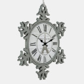  parisklokversiering tin sneeuwvlok ornament (Links)