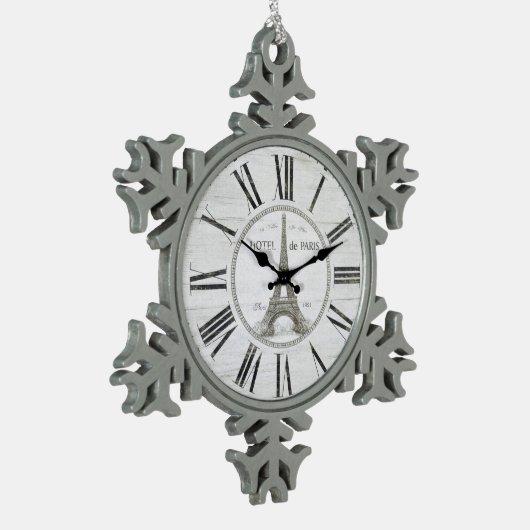  parisklokversiering tin sneeuwvlok ornament (Links)