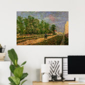 Parisweg met boer door Vincent van Gogh Poster (Thuiskantoor)
