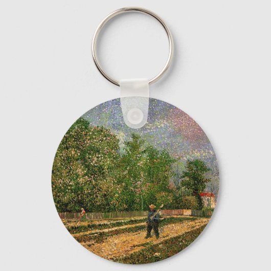 Parisweg met boer van Vincent van Gogh Sleutelhanger (Voorkant)