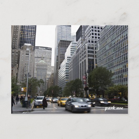 Park Ave briefkaart (Voorkant)