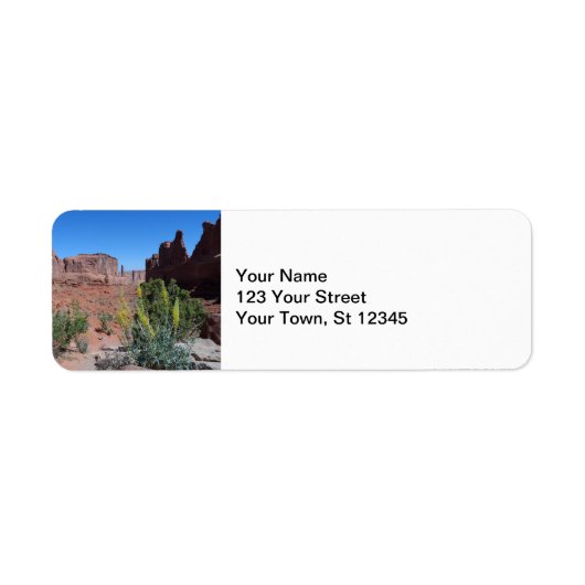 Park Avenue - Arches National Park Etiket (Voorkant)