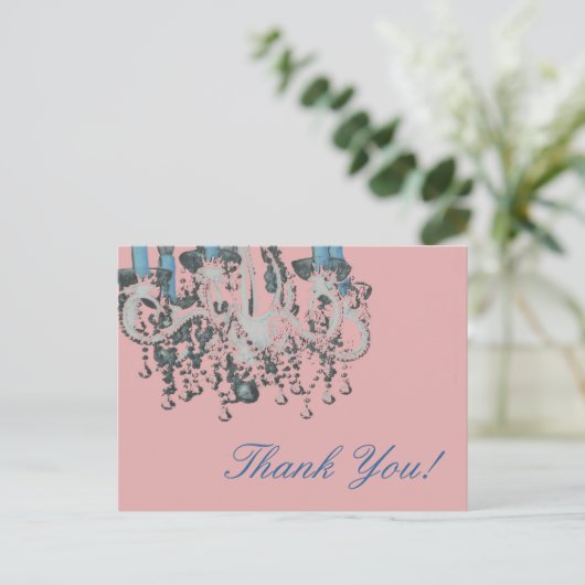 Park Avenue Chandelier ~ Briefkaart / Uitnodiging (Staand voorkant)