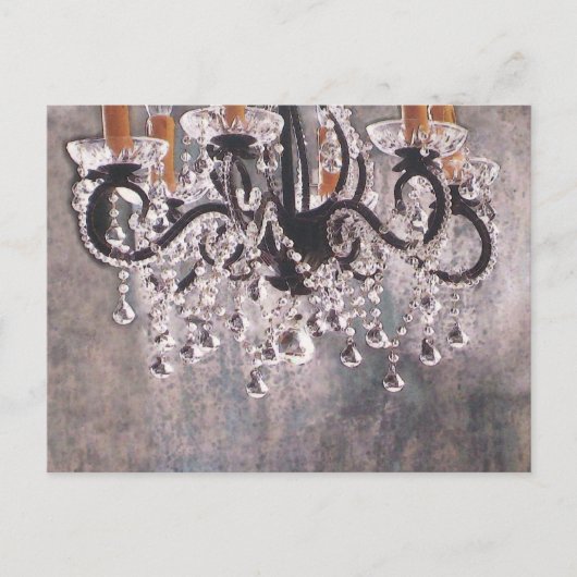 Park Avenue Chandelier ~ Briefkaart / Uitnodiging (Voorkant)