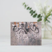 Park Avenue Chandelier ~ Briefkaart / Uitnodiging (Staand voorkant)