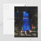 Park Avenue NYC New York Central Building Foto Briefkaart (Voorkant / Achterkant)